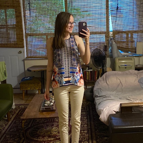 CLOVER CANYON Semi-sheer printed crew neck top - Picture 5 of 8